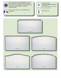 Tetes de lit pretes à decorer